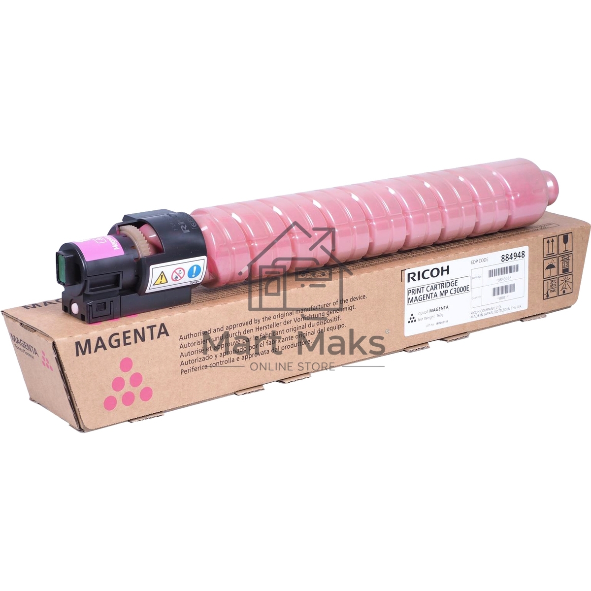 Картридж лазерный Ricoh Aficio MP C2000/C2500/C3000 малиновый, type MPC3000E (15K)