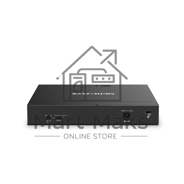 Настольный коммутатор Mercusys MS108GP с 8 гигабитными портами (7 портов PoE+)