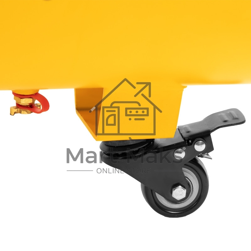 Компрессор безмаслянный малошумный DLS 3300/100, 3300 Вт,3х1100, 100 л, 570 л/мин блок упр Denzel