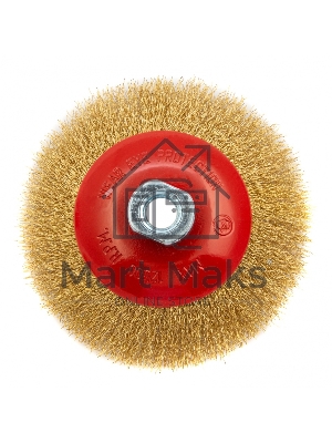 Кордщетка Matrix для ушм 125 мм м14 ''тарелка'' витая проволока