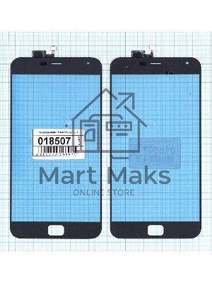 Сенсорное стекло (тачскрин) для Meizu MX4 Pro черное
