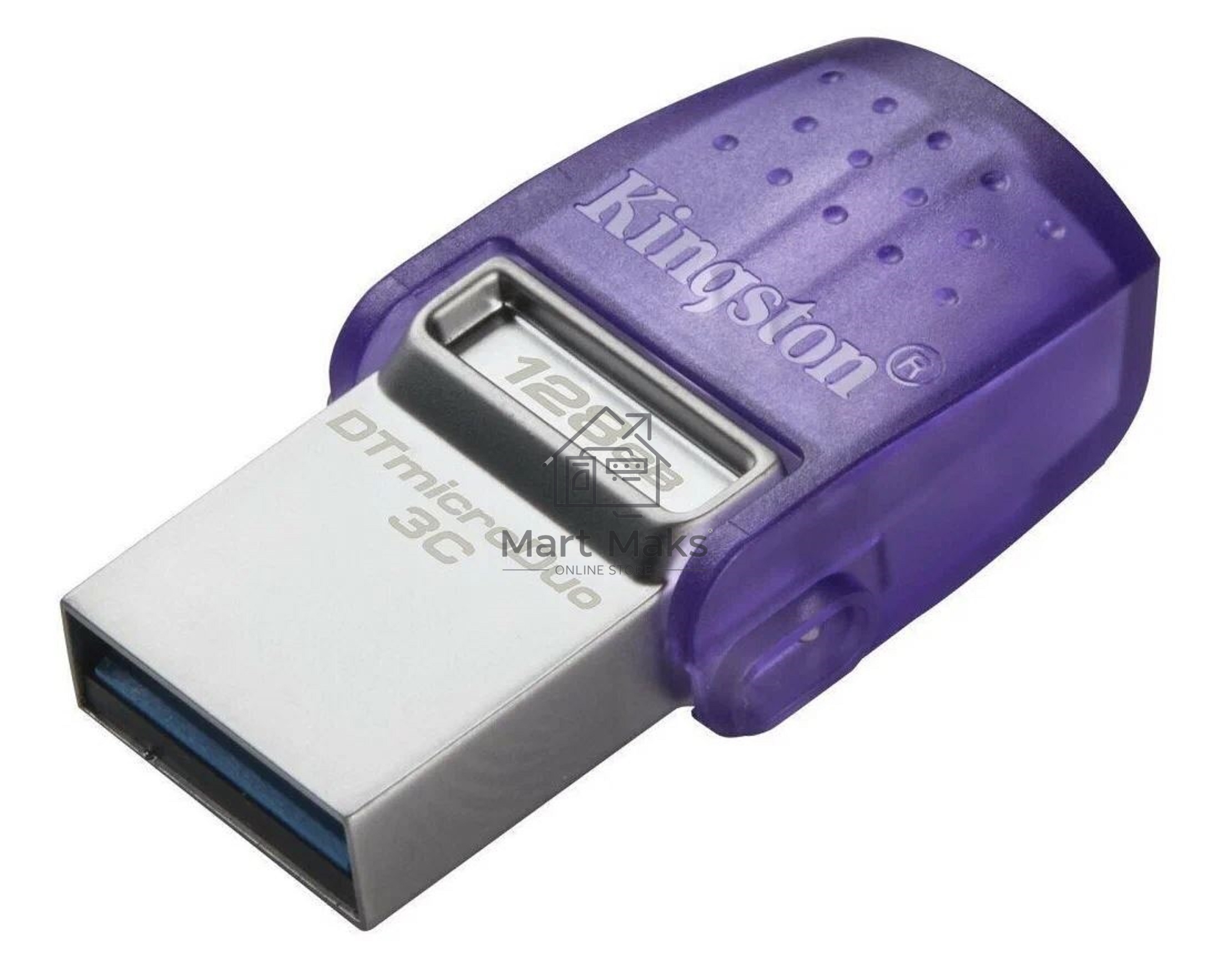 Флешка USB R/W R/W Kingston 128Gb DataTraveler microDuo 3C DTDUO3CG3/128GB USB3.0 фиолетовый