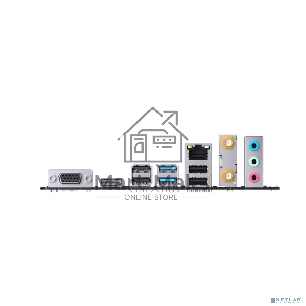 Материнская плата Maxsun H610M 666 WIFI6 D5, LGA 1700, Intel H610, 2xDDR5, 4xSATA, 1xM.2, 1xPCI-E 4.0 x16, 1xPCI-E x1, 1xHDMI, 1xDP, 1x 1Gb LAN, 3xUSB 2.0, 4xUSB 3.0, 5.1, mATX