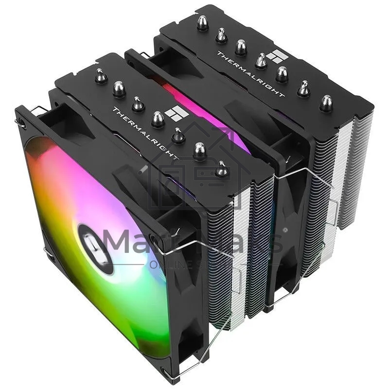 Кулер Thermalright Phantom Spirit 120 SE ARGB Soc-AM5/AM4/1151/1200/1700 черный 4-pin 25.6dB Al+Cu 765gr Ret (PS120-SE-ARGB)