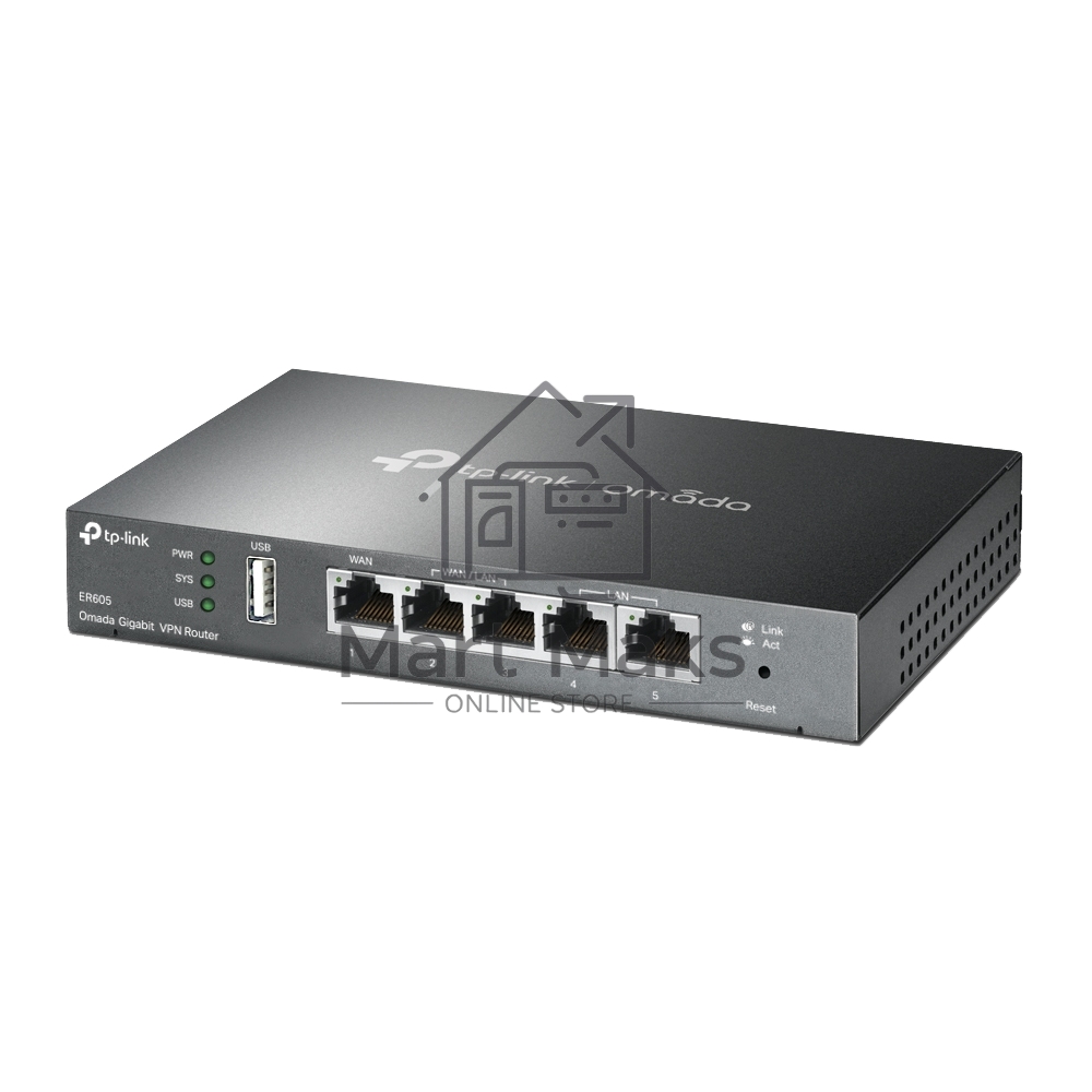 Роутер TP-Link SafeStream ER605 10/100/1000BASE-TX черный