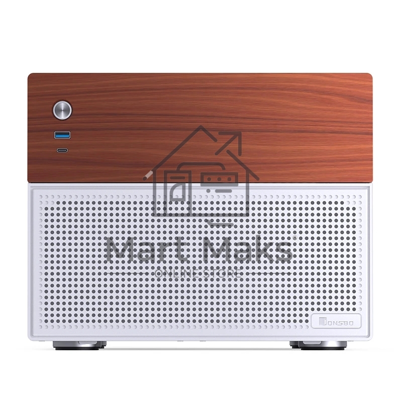 Корпус без блока питания JONSBO N4, Mini-Tower, 1x120mm, 1xUSB-A 3.0 + 1xUSB-C 3.2, SFX PSU Support, mATX, mITX White