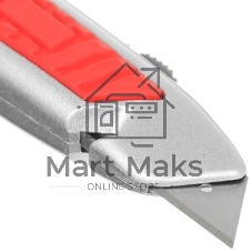 Нож Matrix, выдвижное трапециевидное лезвие, отделение для лезвий, метал.корпус