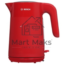 Электрочайник Bosch TWK2M164 красный, 1.7 л, 2400 Вт, скрытый нагревательный элемент