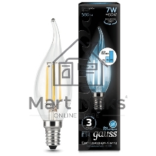 Лампа светодиодная Filament Шар E14 7Вт 4100К Gauss 105801207