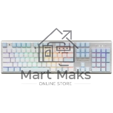 Клавиатура проводная A4Tech Fstyler FS100 Neon, USB, синий/белый