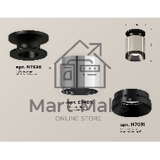 Светильник Ambrella Light XS7405022 PSL/PBK серебро полированное/черный полированный MR16 GU5.3 (N7926, C7405, N7031)