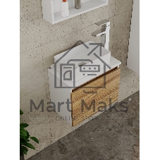 Раковина накладная прямоугольная BAU Hotel mini 37х23, белая