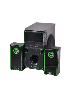 Акустическая система Dialog Progressive AP-222B BLACK - акустические колонки 2.1, 30W+2*10W RMS, Bluetooth, USB/SD reader