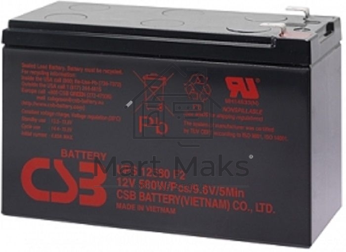 Батарея CSB 12V 10,5Ah UPS12580 клеммы F2