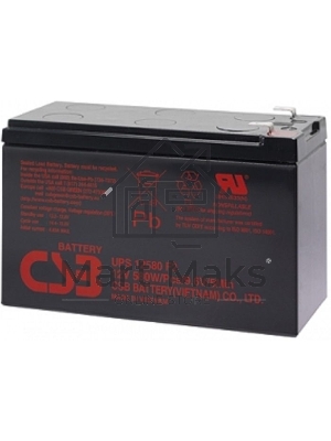 Батарея CSB 12V 10,5Ah UPS12580 клеммы F2