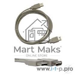 Кабель Gembird PRO CCF-USB2-AMAF-10 USB 2.0 3.0м AM/AF позол.конт., фер.кол., пакет