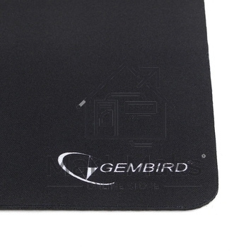 Коврик для мыши Gembird MP-BLACK, черный, размеры 250*200*2мм, полиэстер+резина