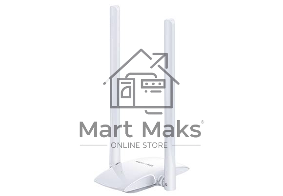 Сетевой адаптер WiFi Mercusys MW300UH USB 2.0 (ант.внеш.несъем.) 2ант.
