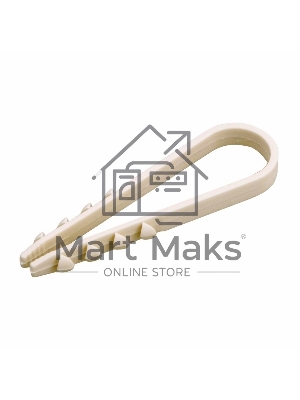 Дюбель-хомут нейлоновый PROconnect 19-25 мм, белый, упаковка 100 шт.