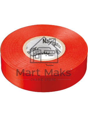 Изолента ПВХ Navigator 19мм (рул.20м) красн. NIT-A19-20/R