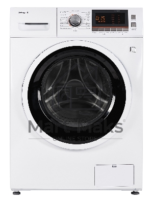 Стирально-сушильная машина Weissgauff WMD 6160 D белый, загрузка фронтальная 8 кг, 1200 об/мин, класс А+++