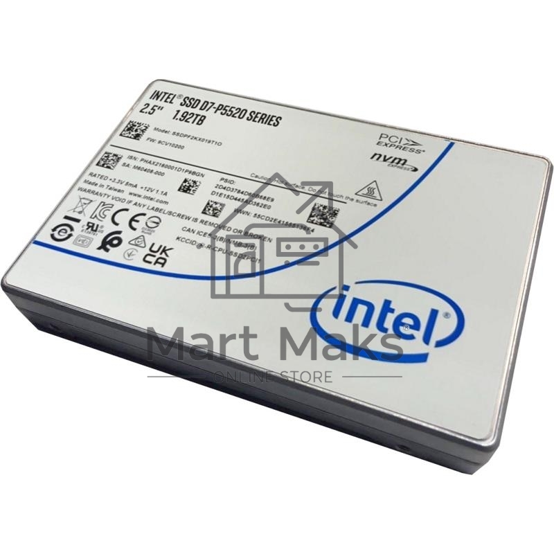 Накопитель SSD Intel D7-P5520, 7.68Tb, 2.5