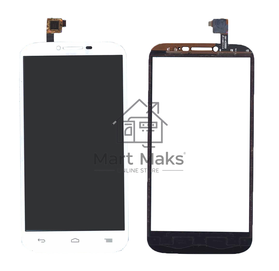 Сенсорное стекло (тачскрин) для Alcatel One Touch Pop C9 7047D, белое