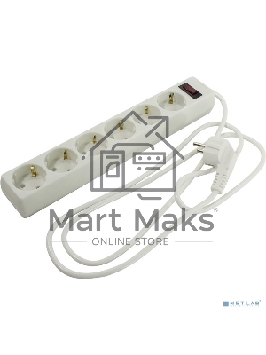 Сетевой фильтр ExeGate EX266866RUS SP-6-1.5W (6 розеток, 1.5м, евровилка, белый)