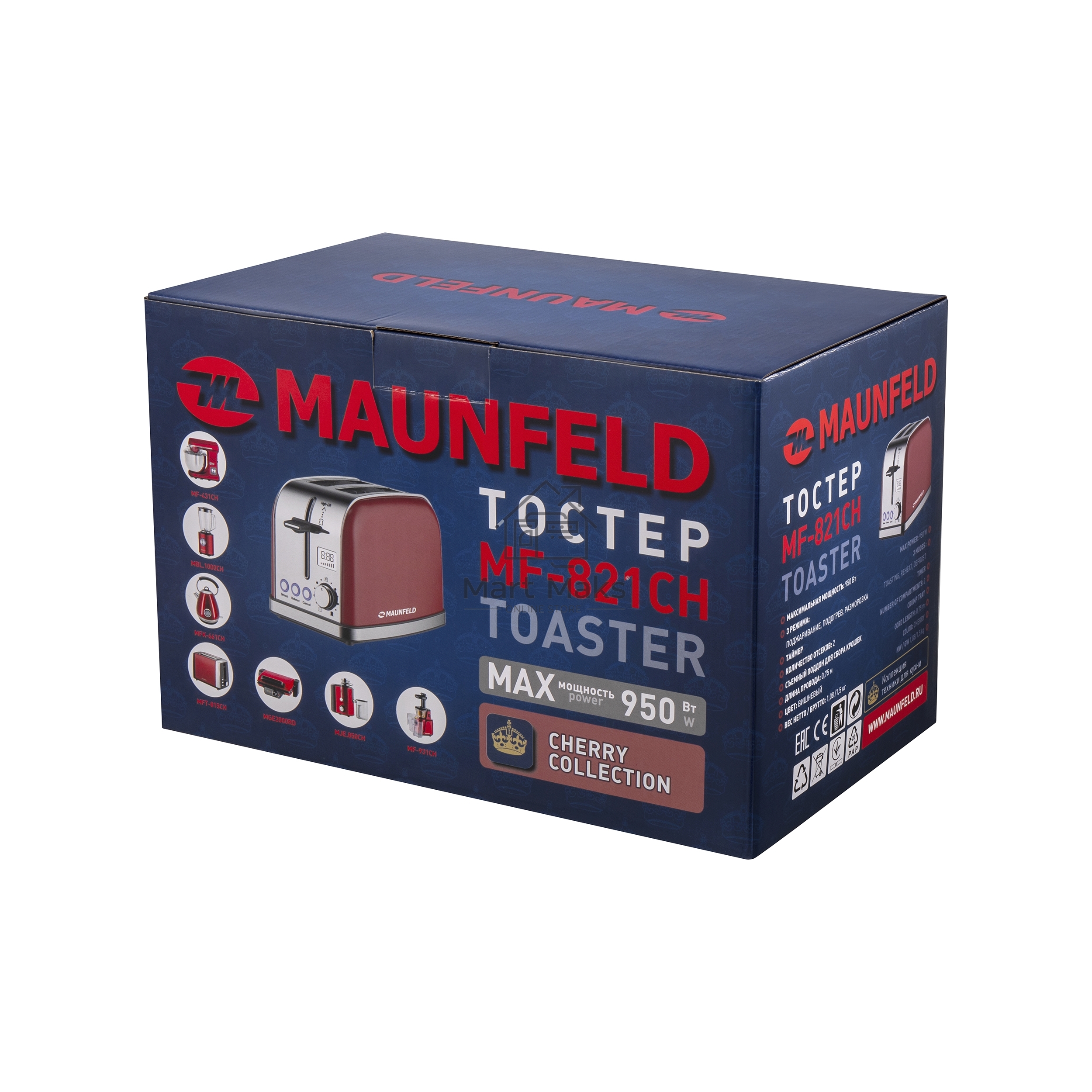 Тостер Maunfeld MF-821CH