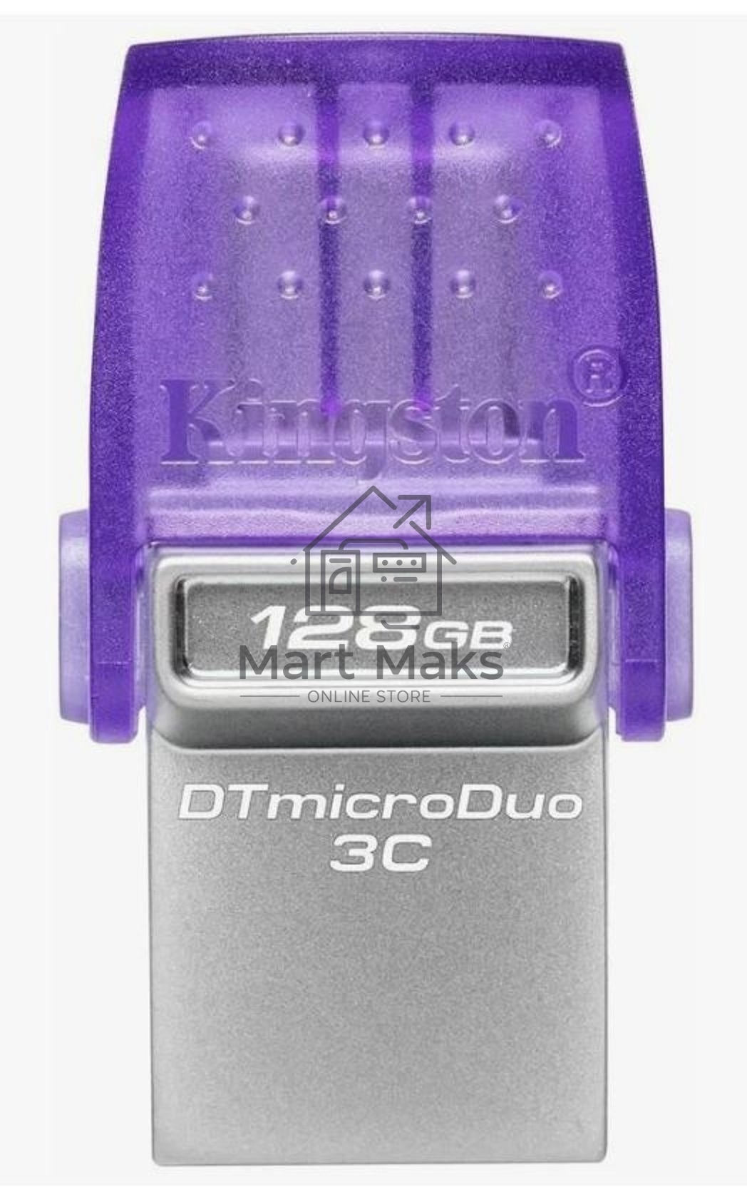 Флешка USB R/W R/W Kingston 128Gb DataTraveler microDuo 3C DTDUO3CG3/128GB USB3.0 фиолетовый