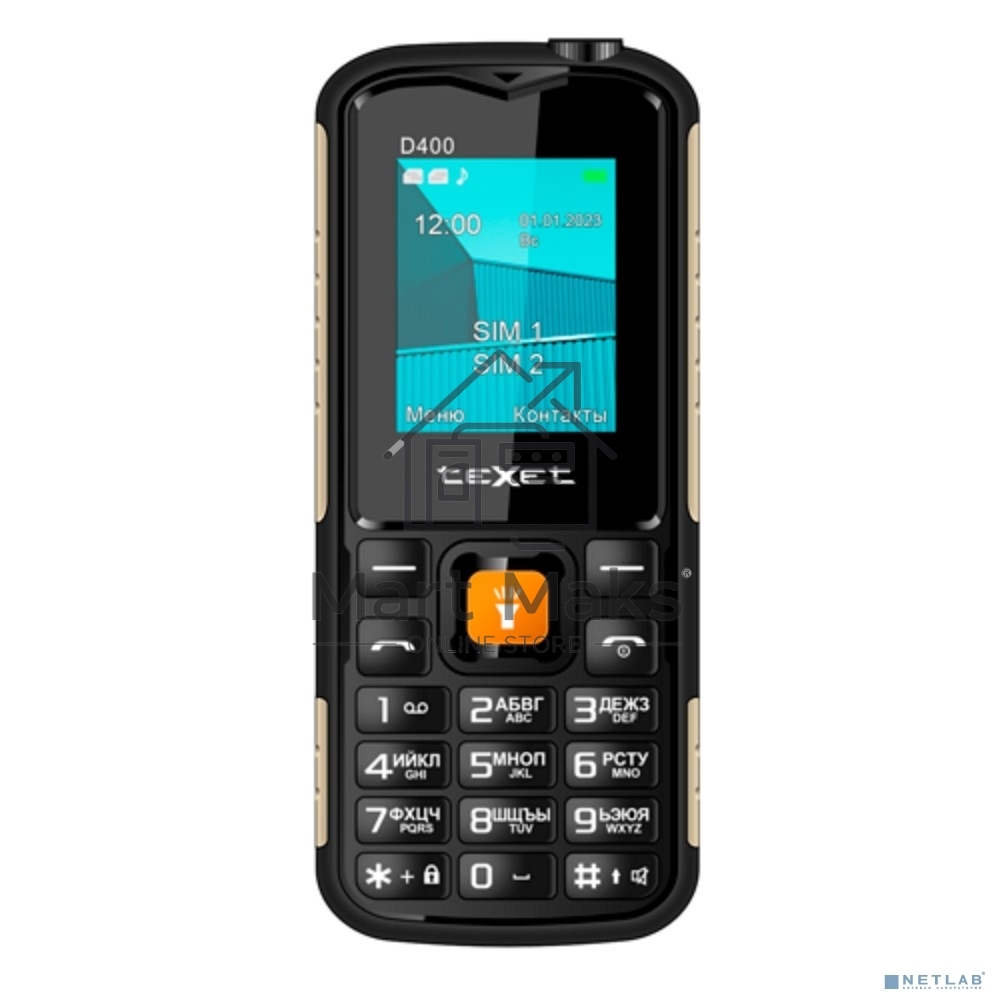 Мобильный телефон teXet TM-D400 цвет черный