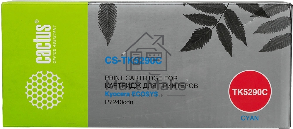 Картридж лазерный Cactus CS-TK5290C голубой (13000 стр.) для Kyocera ECOSYS P7240cdn