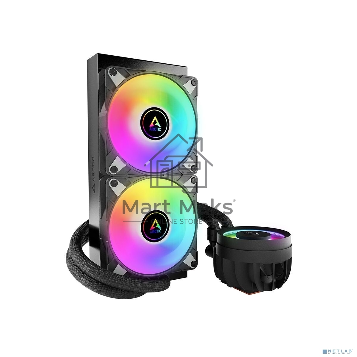 Жидкостная система охлаждения Arctic Liquid Freezer III 240 A-RGB черный, 120 мм, алюминий, 2800 об/мин, 25 дБ, 4 pin, 250 Вт