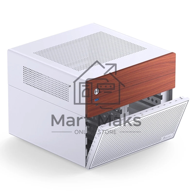 Корпус без блока питания JONSBO N4, Mini-Tower, 1x120mm, 1xUSB-A 3.0 + 1xUSB-C 3.2, SFX PSU Support, mATX, mITX White