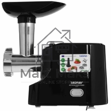 Мясорубка электрическая Zelmer ZMM1520B черный, 1500 Вт, 1.5 кг/мин, реверс, насадки - 3