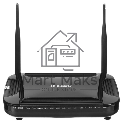 Интернет-телефония D-Link DVG-N5402G/2S1U1L/A1A Беспроводной гигабитный маршрутизатор с поддержкой 3G/LTE, 2 FXS-портами, 1 PSTN-портом (lifeline) и USB-портом