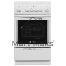 Плита электрическая De Luxe 506004.00Э (кр) белый, конфорок 4 шт, духовка 60 л, 50 см x 85 см x 60 см