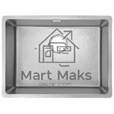 Мойка кухонная GranFest METAL 5944 silver 1 чаша 550*400*205, общий размер: 590*440*200, монтаж: универсальный, материал: нержавеющая сталь AISI 304, цвет: серебро