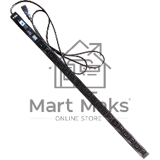Вертикальный блок розеток, 20xC19, 250V, 16A, A/V-метр, шнур 3 метра, вилка C20