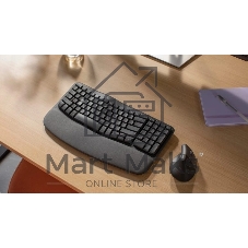 Клавиатура Logitech Wave Keys беспроводная, Bluetooth, радиоканал, серый