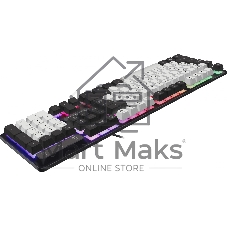Клавиатура проводная Defender Dark Knight R GK-077, USB, черный/белый
