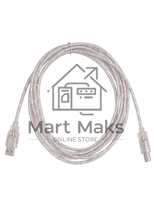 Кабель USB2.0 Buro USB2.0-AM/BM-3-TRANS USB A (m)/USB B (m) 3м