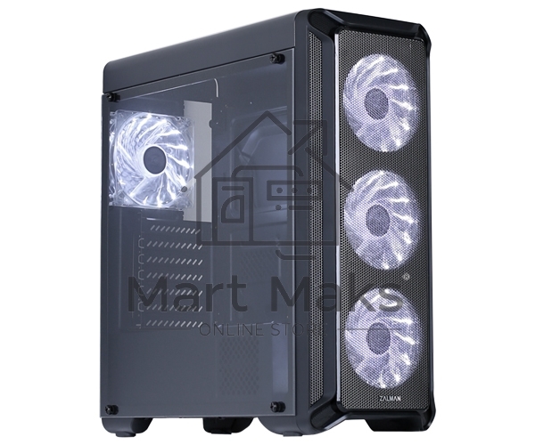 Компьютерный корпус ZALMAN I3, без БП, большое боковое окно, черный,ATX