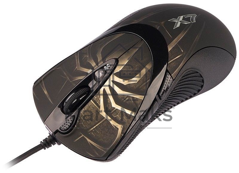 Мышь проводная A4Tech XL-747H коричневый, 3600 dpi, USB, кнопки - 7