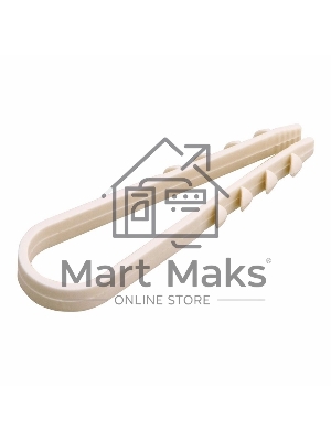 Дюбель-хомут нейлоновый PROconnect 19-25 мм, белый, упаковка 100 шт.