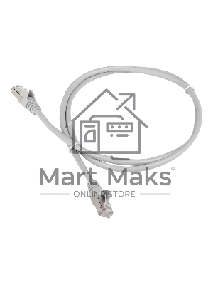 Патч-корд LANMASTER LSZH FTP кат.6, 5.0 м, серый