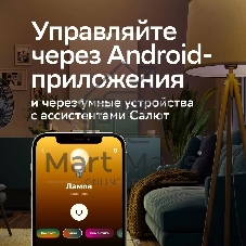 Умная лампа Sber A60 SBDV-00115 E27 9Вт 806lm Wi-Fi (упак.:1шт) (SBDV-00115)