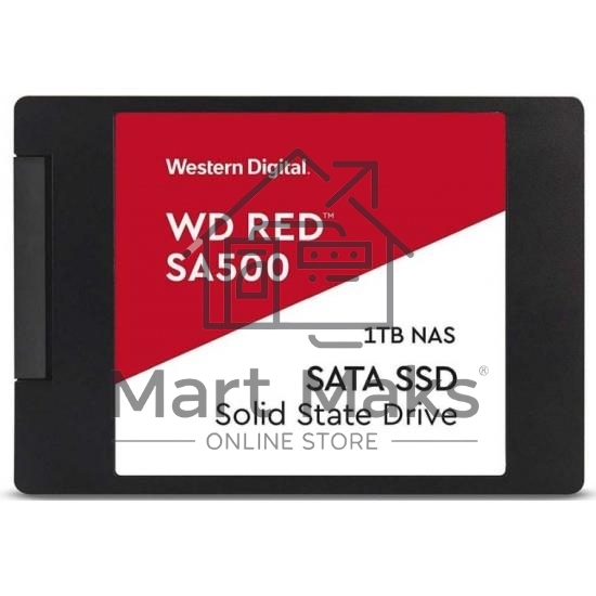 Накопитель SSD WD Red SA500 NAS 3D NAND WDS100T1R0A 1ТБ 2,5