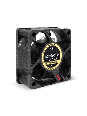 Вентилятор для корпуса ExeGate ExtraPower EP06025B2P черный, 60 мм, 4500 об/мин, 31 дБ, 2 pin