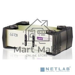Переключатель ATEN KVM Switch CS82U-AT KVM-переключатель, VGA/SVGA+KBD+MOUSE, 1> 2 блока/порта/port PS2/USB, с KVM-шнурами PS2/USB 2х1.2м